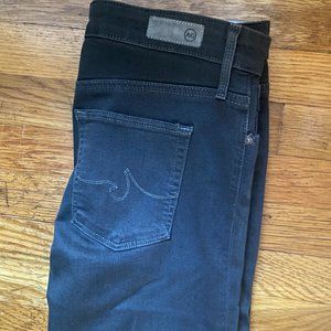 AG, THE FARRAH SKINNY ANKLE, High-rise Skinny ankle, Black, Size 28R